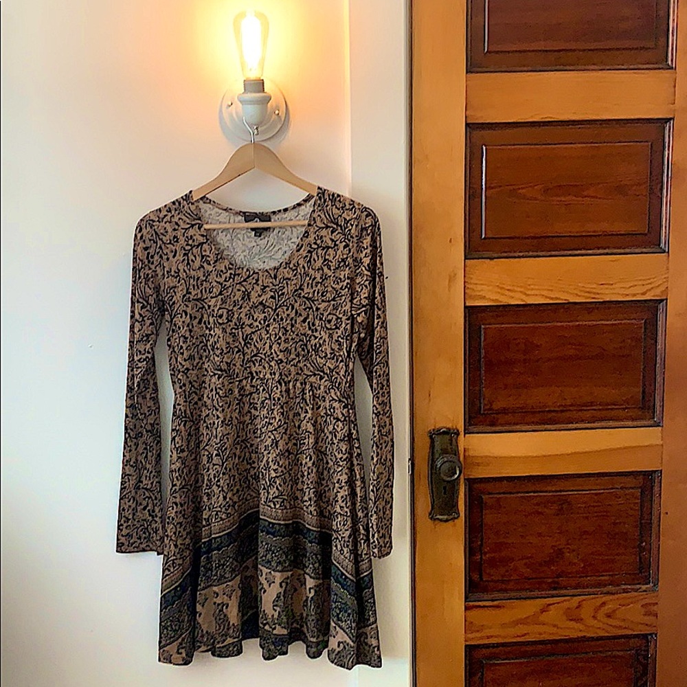 Cute Print Mid Length Dress